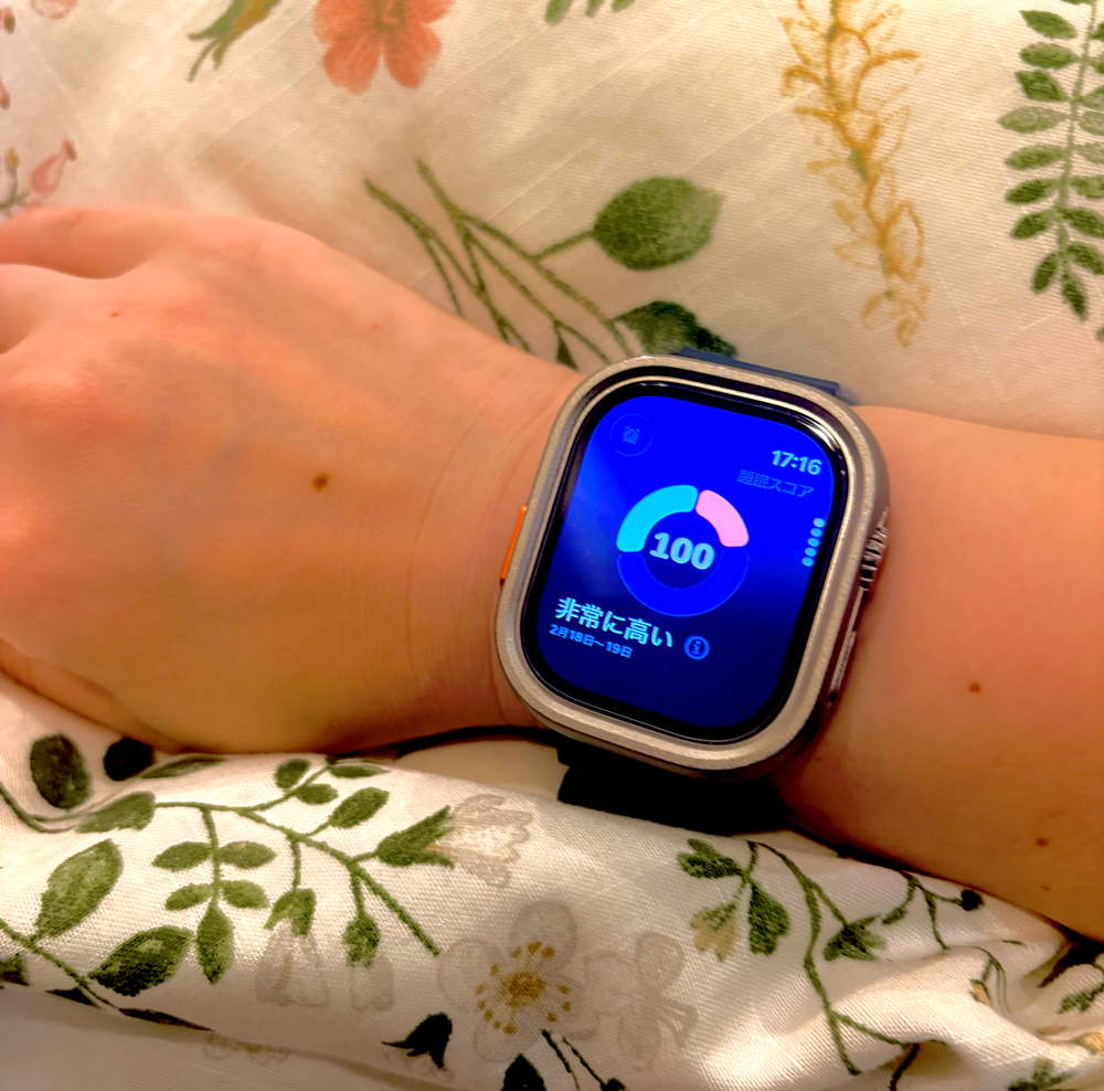 apple watchの睡眠スコア100